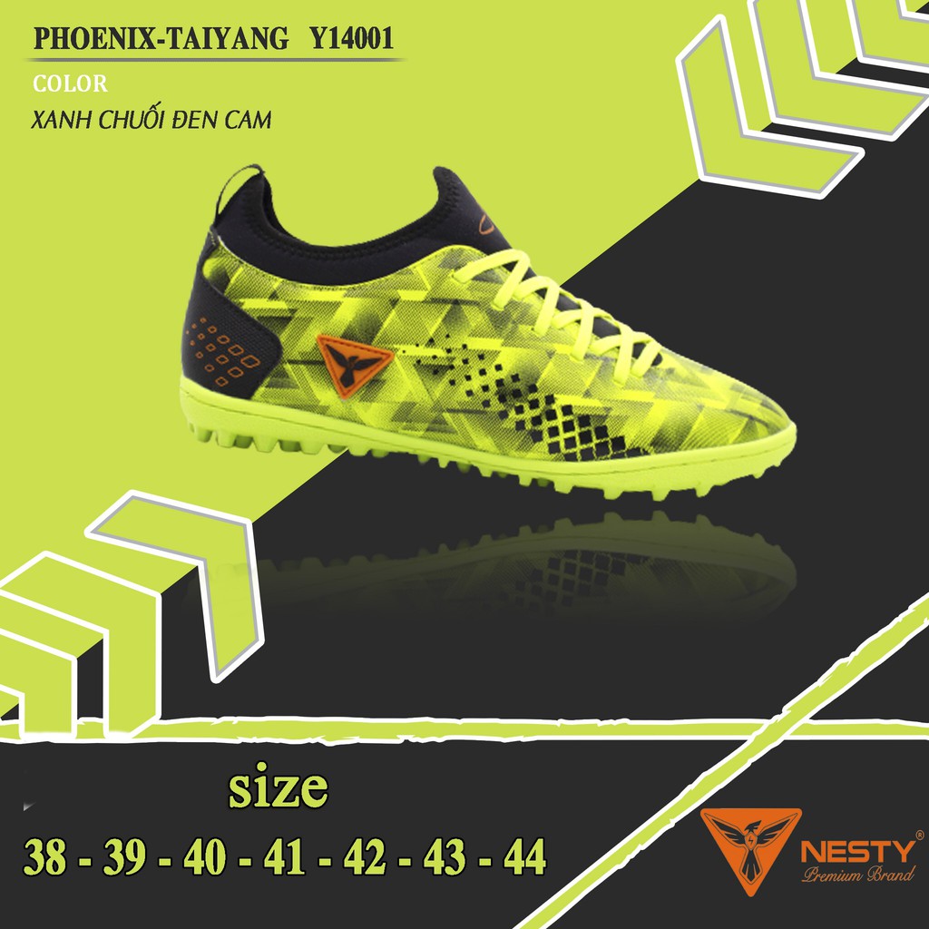 [ SALE TẶNG ] GIẦY ĐÁ BÓNG NESTY PHEONIX CÔNG NGHỆ DA NHẬP - KHÂU FULL
