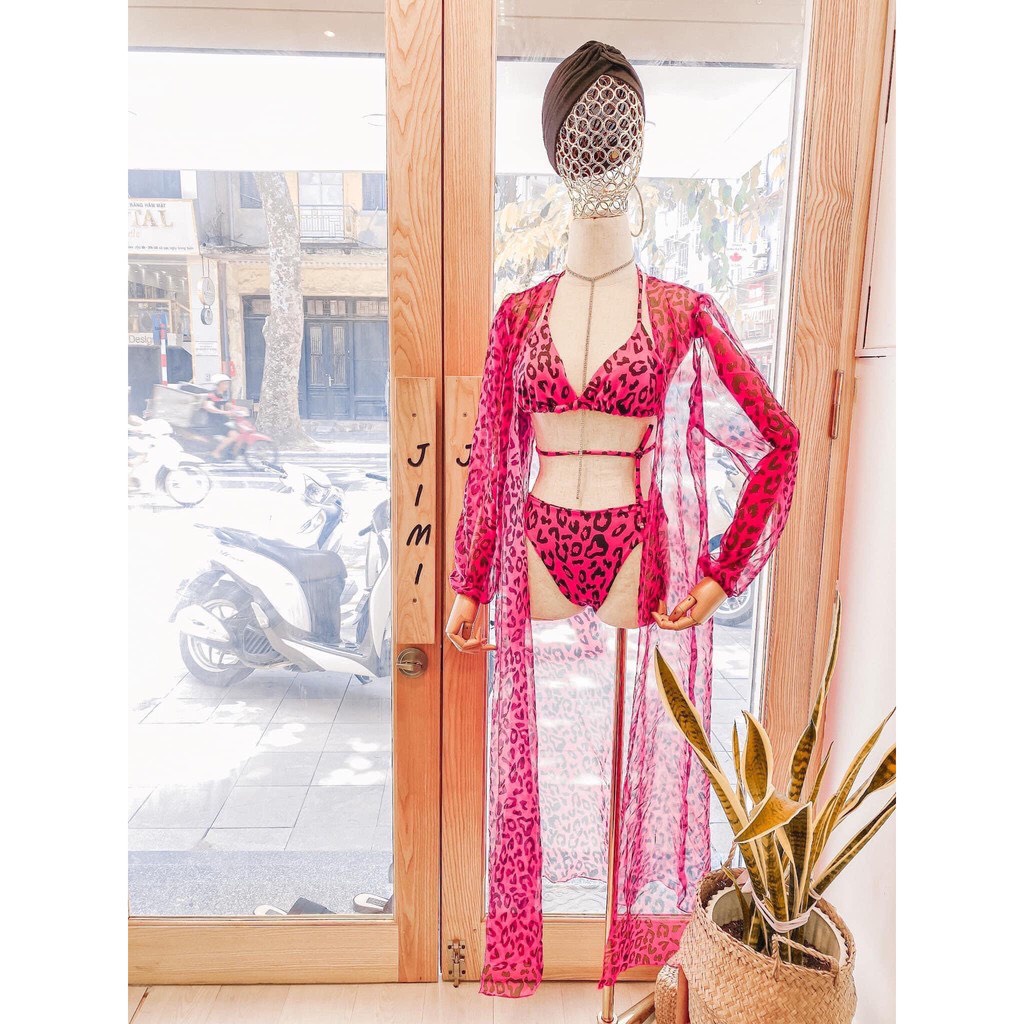 BIkini 3 mảnh, set đồ bơi nữ tam giác buộc dây siêu co giãn 3 chi tiết sang chảnh Bikini191