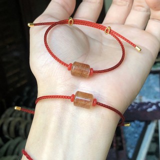 Lắc Tay Lu Thống Tóc Đỏ dây cáp xịn xò - phù  hợp với mệnh Hoả và mệnh Thổ - Tránh thị phi, tiểu nhân hãm hại, công việc