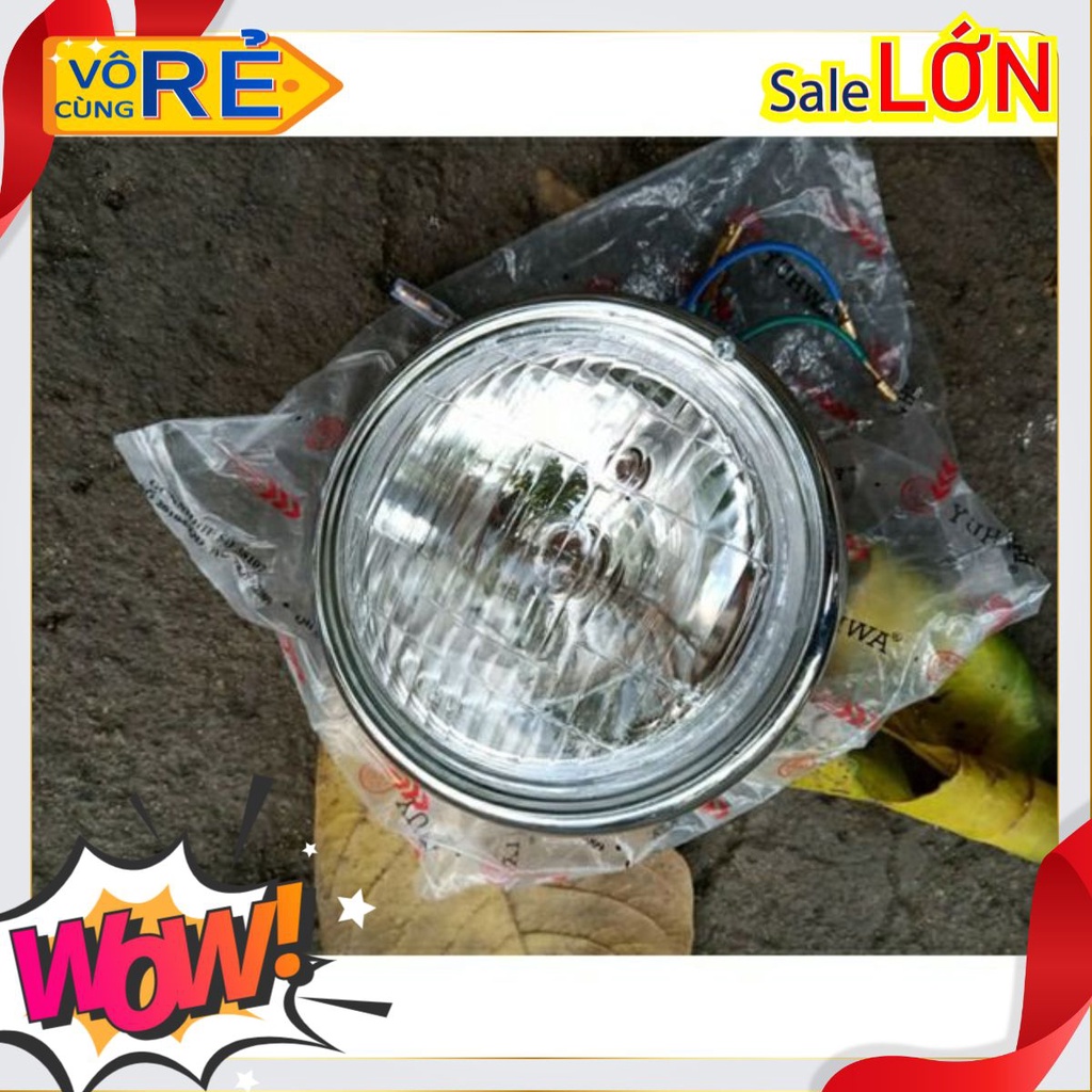 Pha Cub 81 mới, cũ xuất xứ Đài Loan kèm bóng đui (chóa cho xe máy Honda new, tây á, Tq trung q