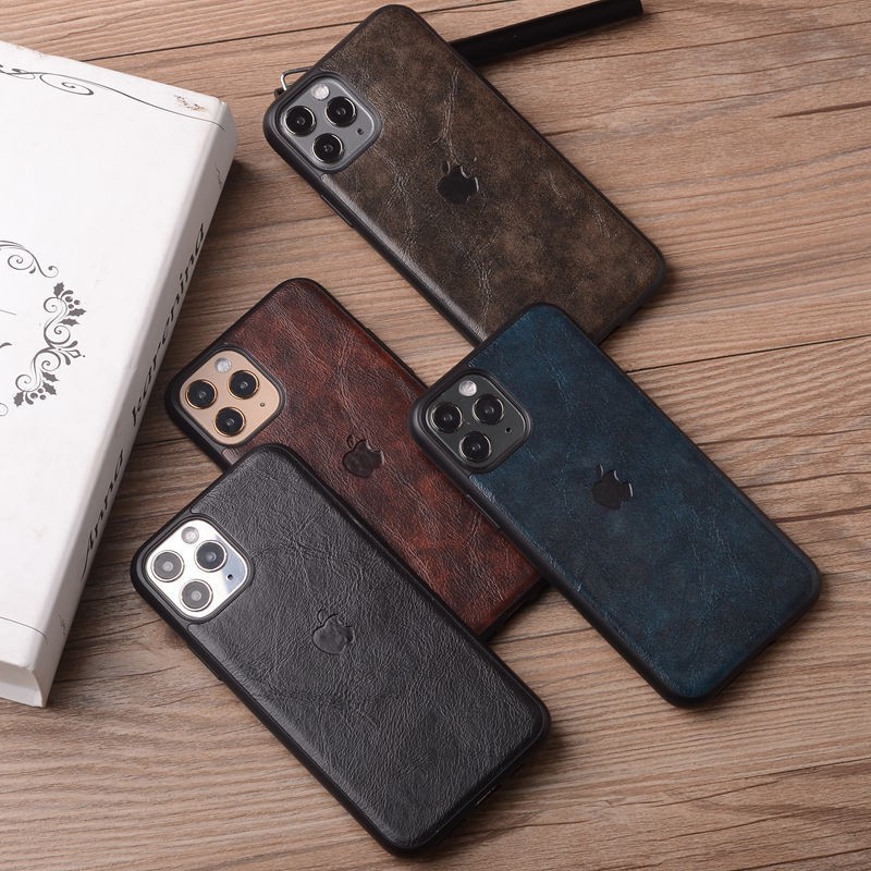 Ốp điện thoại TPU mềm họa tiết da cổ điển chống sốc cho iphone 6 6s 7 8 plus X XR XS MAX 11 PRO MAX | BigBuy360 - bigbuy360.vn