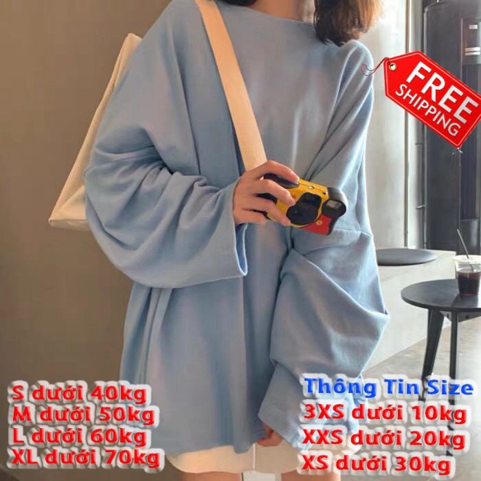 [FREESHIP TOÀN QUỐC] Áo thun nam nữ tay dài một màu cực chất-chất cotton pha co giản 4 chiều mềm mịn thoáng mát ( kèm ản