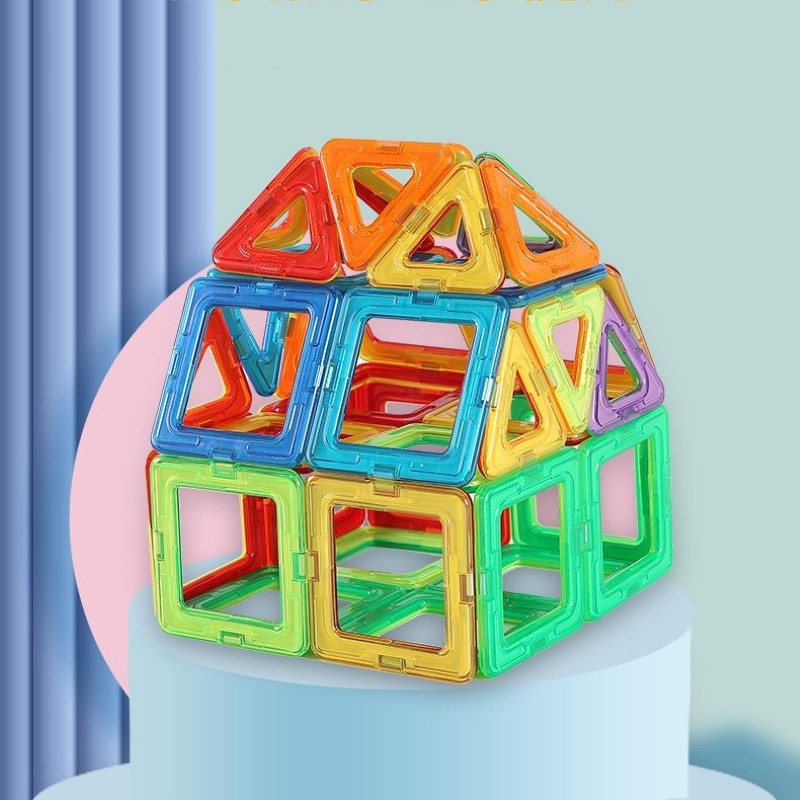 Bộ đồ chơi khối xếp hình nam châm thông minh