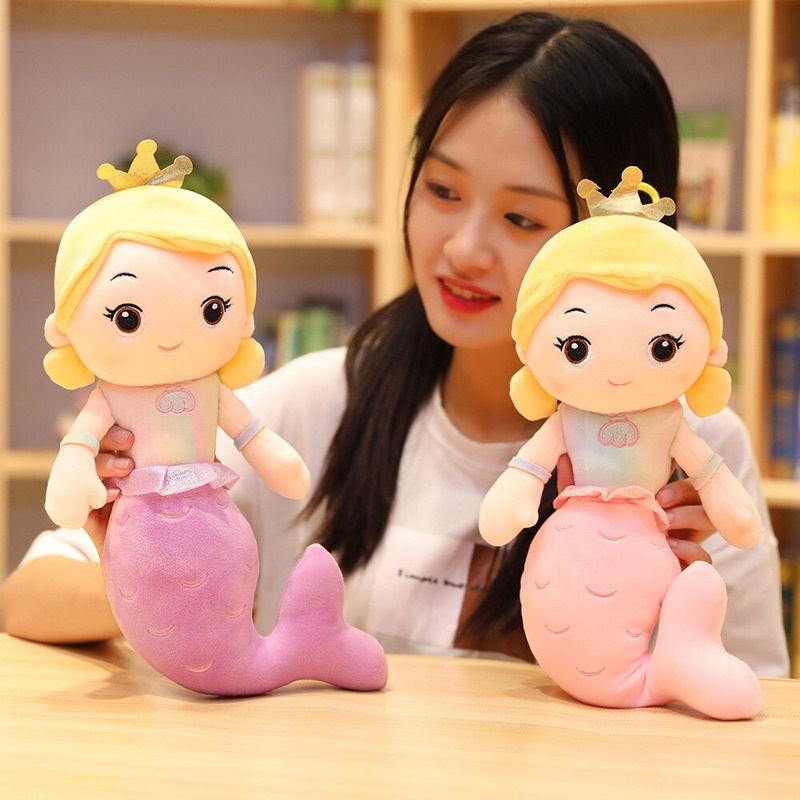 Thú Bông NÀNG TIÊN CÁ Đủ Size - Hàng Cao Cấp - Chất Miniso Mềm