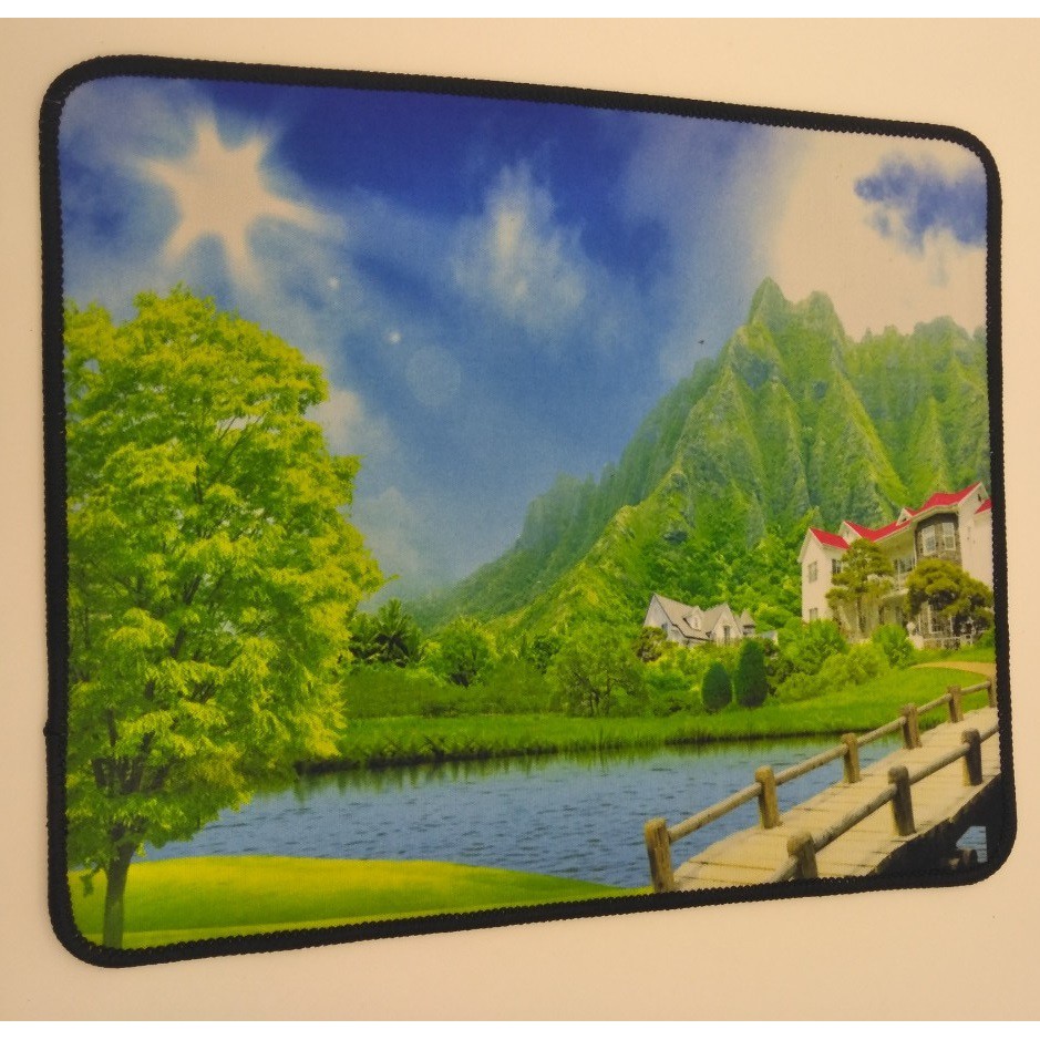 Miếng lót chuột, bàn di chuột 20 x 26 phong cảnh đẹp