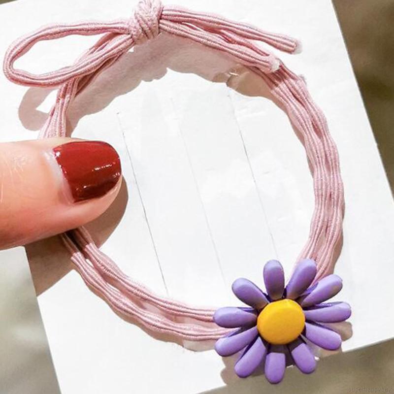 Dây Cột Tóc Hình Hoa Cúc Đáng Yêu Cho Nữ