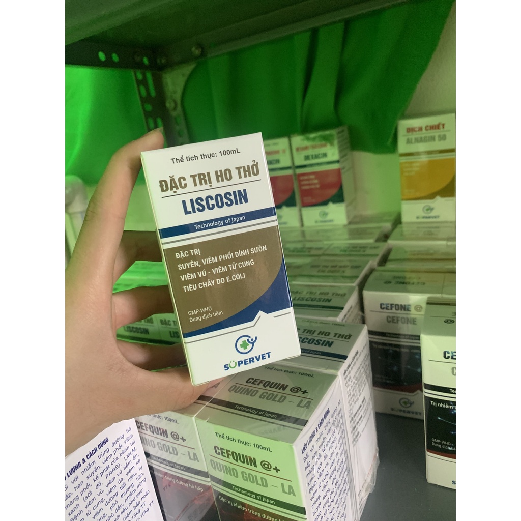1 lọ Liscotin - Ho thở chuyên dành cho trâu bò, dê cừu, lợn - Thú y