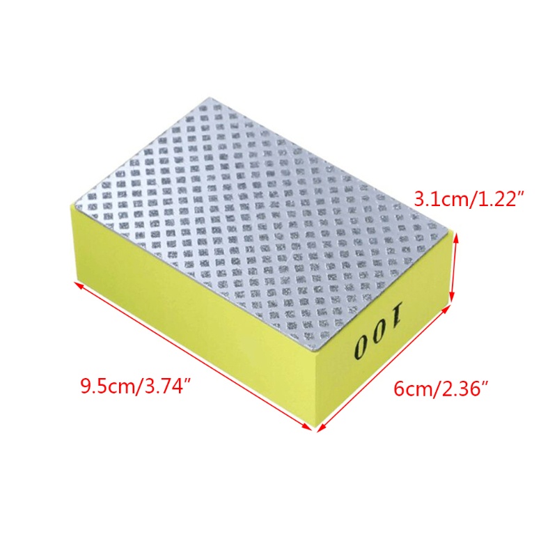 Đệm Đánh Bóng Cầm Tay 95x60x31mm / 3.74x2.36x1.22 '' Chuyên Dụng