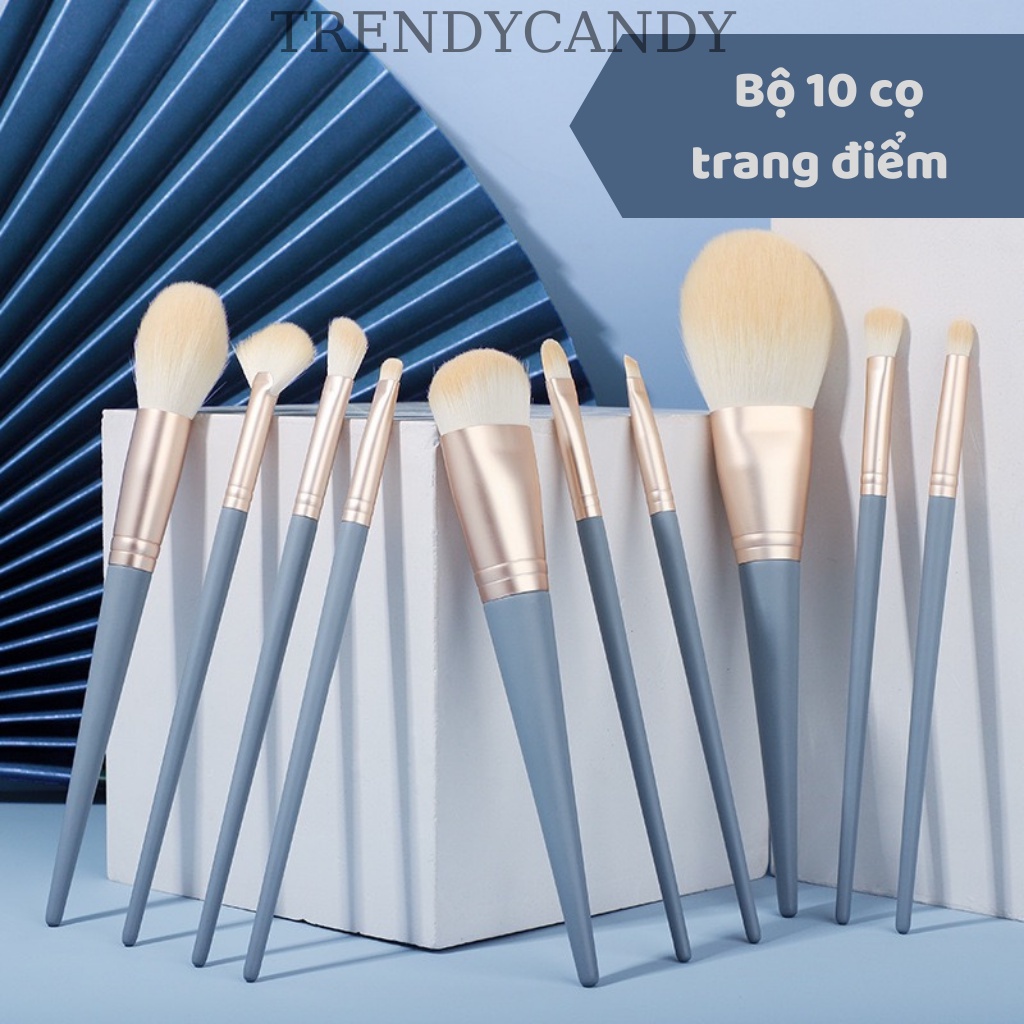 Bộ cọ trang điểm 10 cây Bộ cọ trang điểm cơ bản đầy đủ