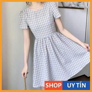 [Hàng Cao Cấp] ĐẦM XÒE CARO SIÊU XINH