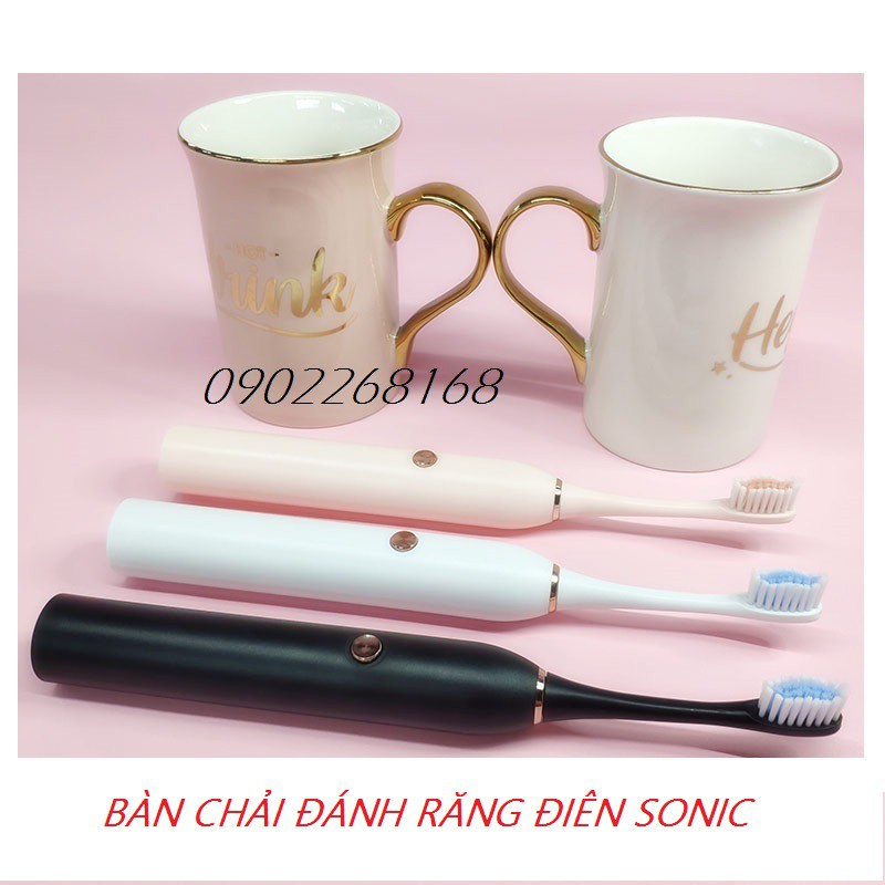 Bàn chải điện cho bé Sonic đánh răng tự động - Tặng kèm pin