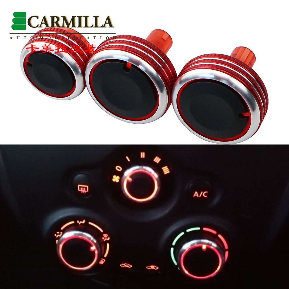 Set 3 Núm Vặn Điều Hòa Nhiệt Độ Cho Nissan New Sunny March AC