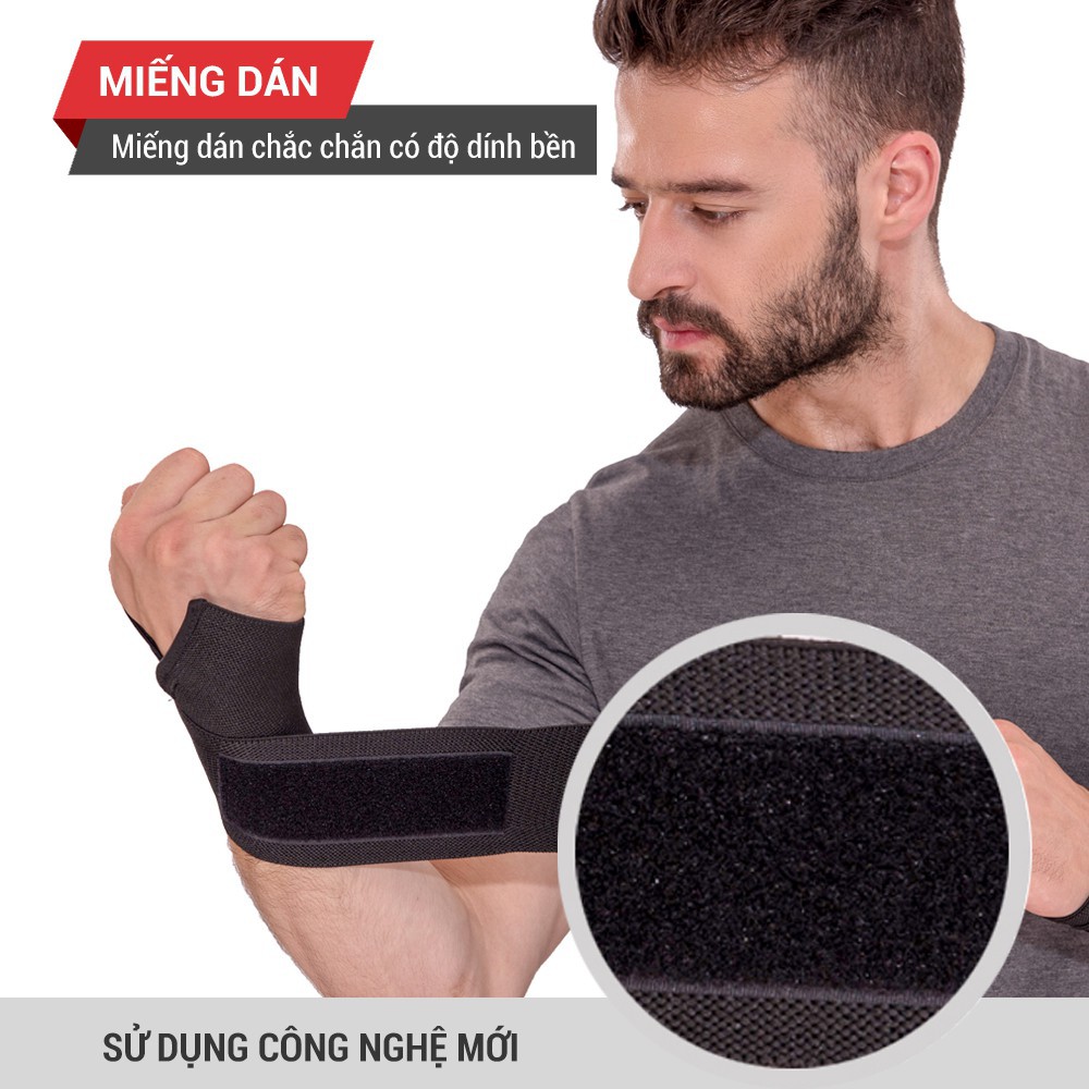 [ CHÍNH HÃNG ] - Băng quấn cổ tay tập gym GoodFit GF301W