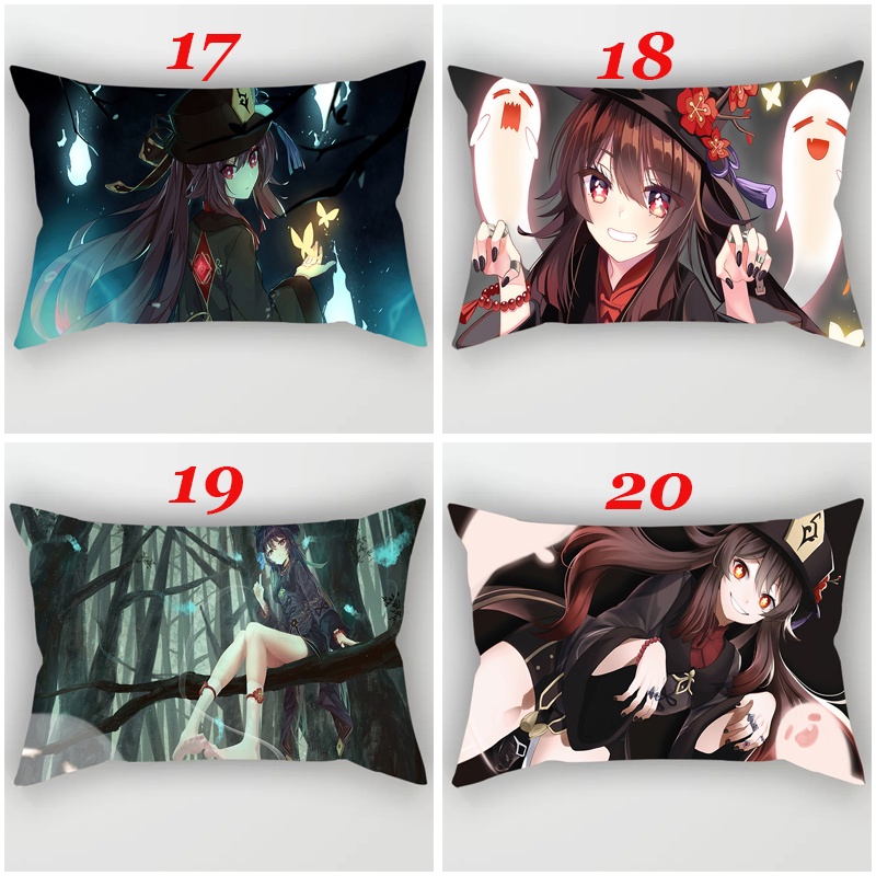Vỏ Gối Đơn In Hình Nhân Vật Game Genshin Impact Dễ Thương Bằng Polyester