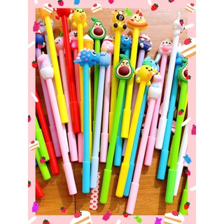Combo 20 bút hình thú (--tặng kèm 20 ruột bút mực xanh giá 12K -)