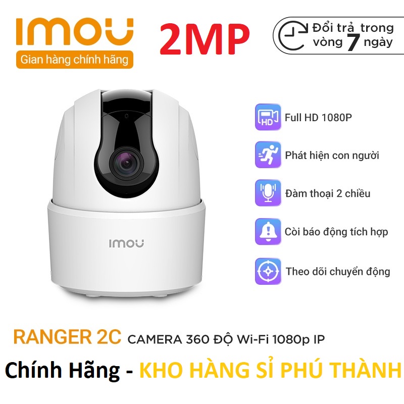 Chính Hãng - Camera Ip Imou Ranger 2c Ta22cp-D 2mp Wifi Không Lan BH 12 Tháng