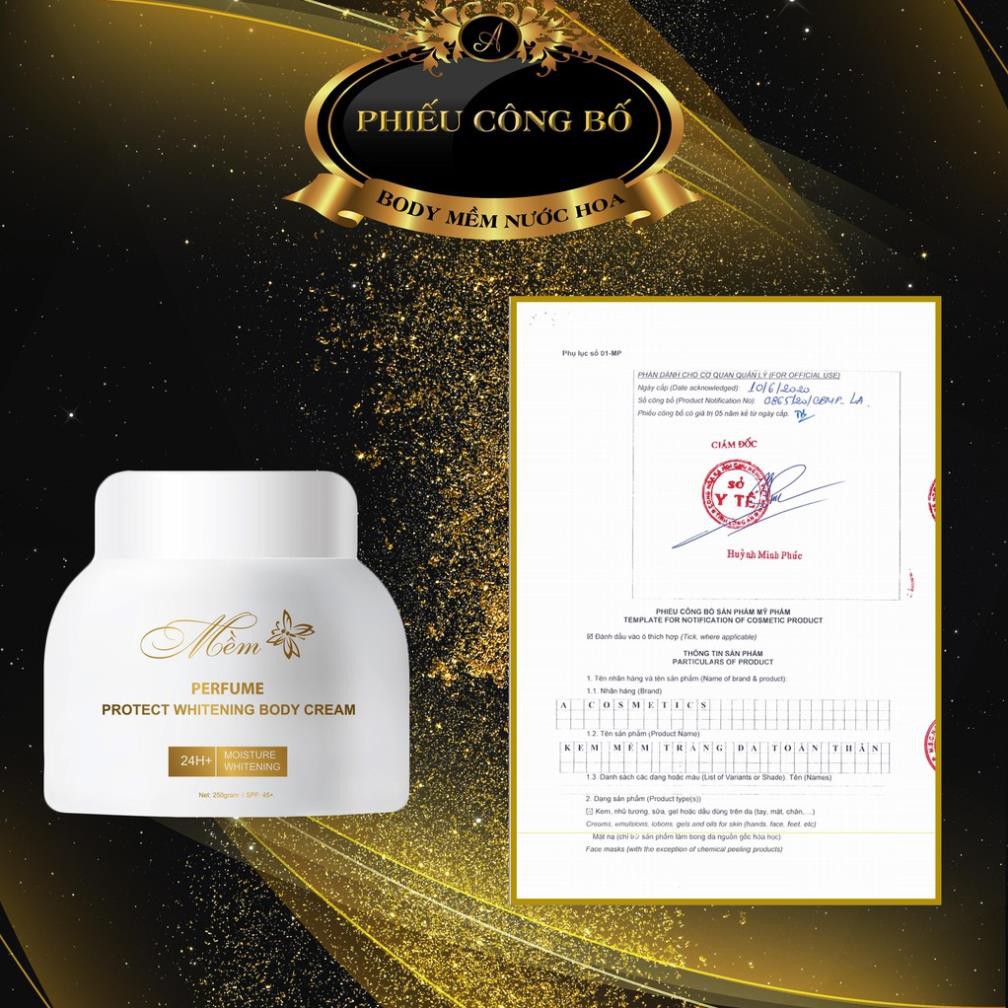 Kem Body Mềm Nước Hoa 2020 Acosmetics💕Chính hãng 100%💕Kem Dưỡng Trắng Da Toàn Thân Cao Cấp ⭐ 250gram | BigBuy360 - bigbuy360.vn