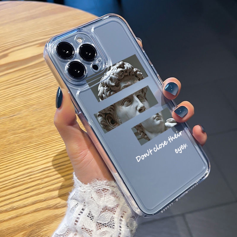 Ốp Điện Thoại TPU Gel Đệm Khí Chống Rơi Hình Tượng David Cho Samsung Galaxy A33 A53 A73 5G A32 A52 A72 A31 A51 A71 A23