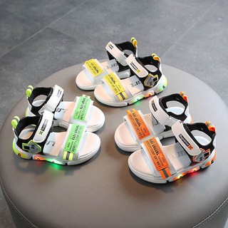 Sandal Quảng Châu cao cấp có đèn Led cho bé trai và bé gái mã 2816