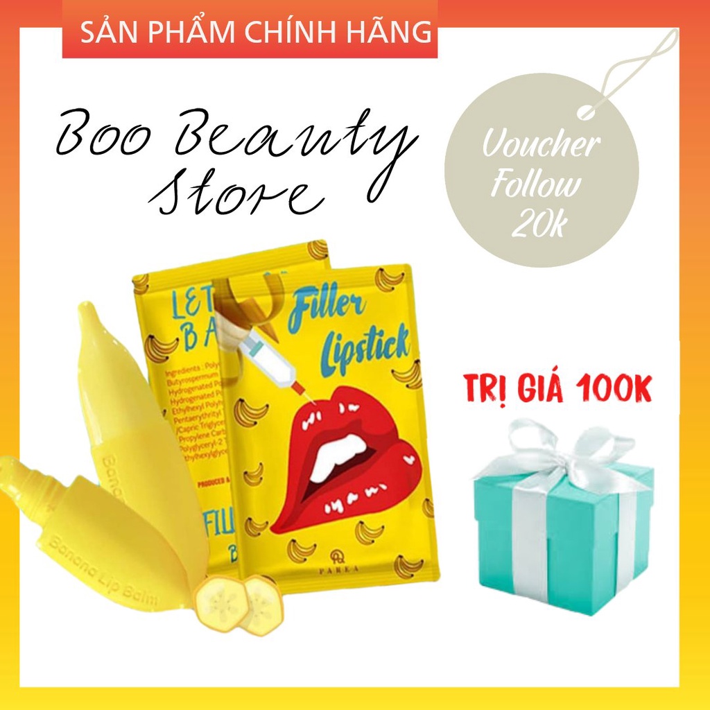 Son chuối Filler Collagen giảm thâm môi Parea