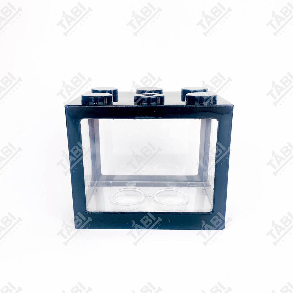 Hồ Cá Lắp Ráp LEGO Mini 12x10.5x8CM - Bể Cá Mini Nuôi Cá Beta, Guppy, 7 Màu,...