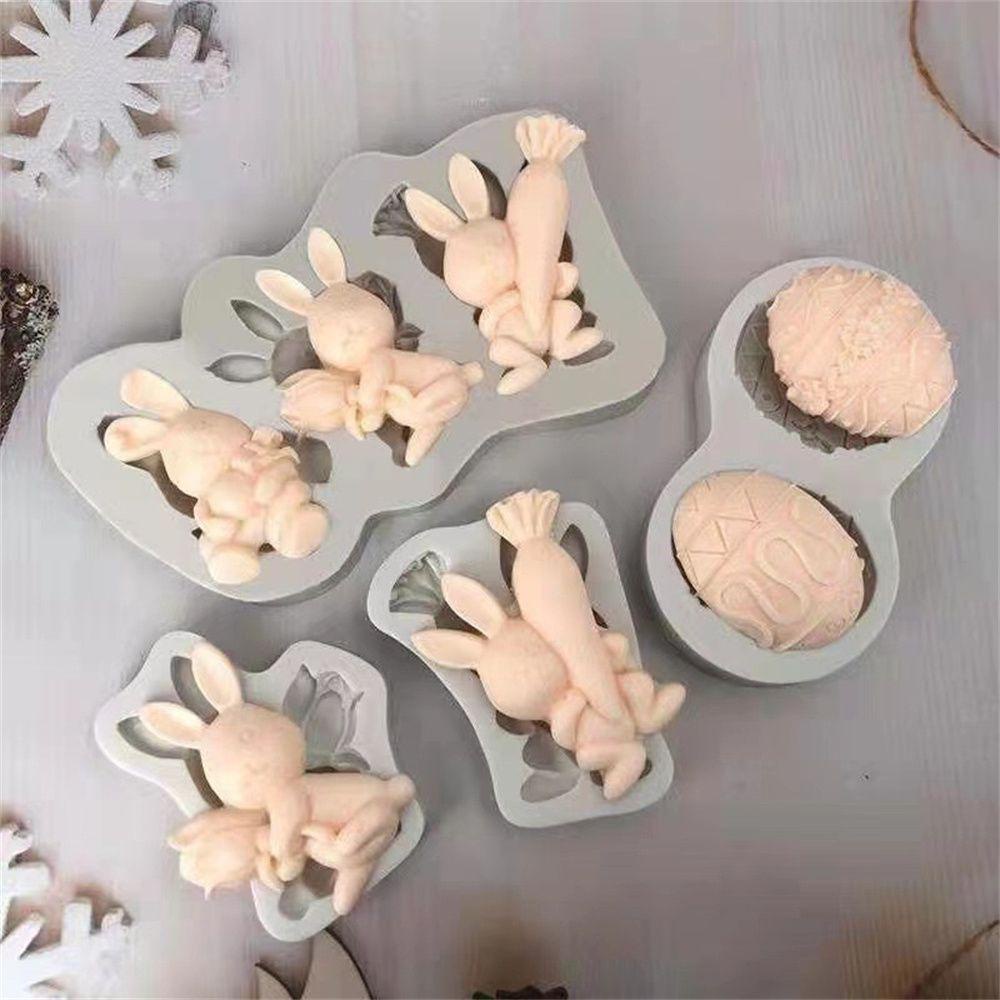 Khuôn Silicone Làm Bánh Hình Thỏ Con