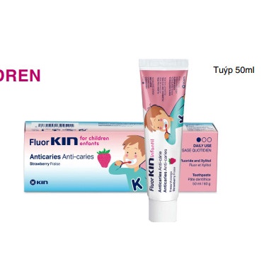 Kem Đánh Răng FLUOR KIN CHILDREN Ngừa Sâu Răng Trẻ Em 0- 5 Tuổi