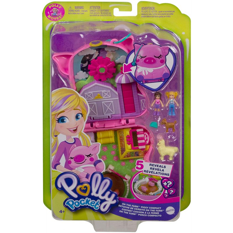 Đồ Chơi Mô Hình POLLY POCKET Polly Pocket Và Bé Heo Hồng Dễ Thương GTN16/FRY35