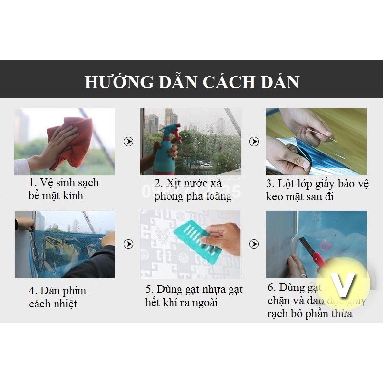 [ĐỦ SIZE] Giấy Dán Kính Phản Quang Cách Nhiệt, Phim dán kính 1 chiều chống nắng