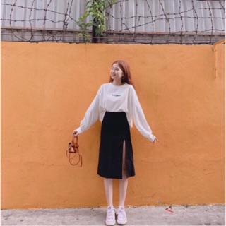 Chân Váy Midi Xẻ Cao (CÓ VIDEO)