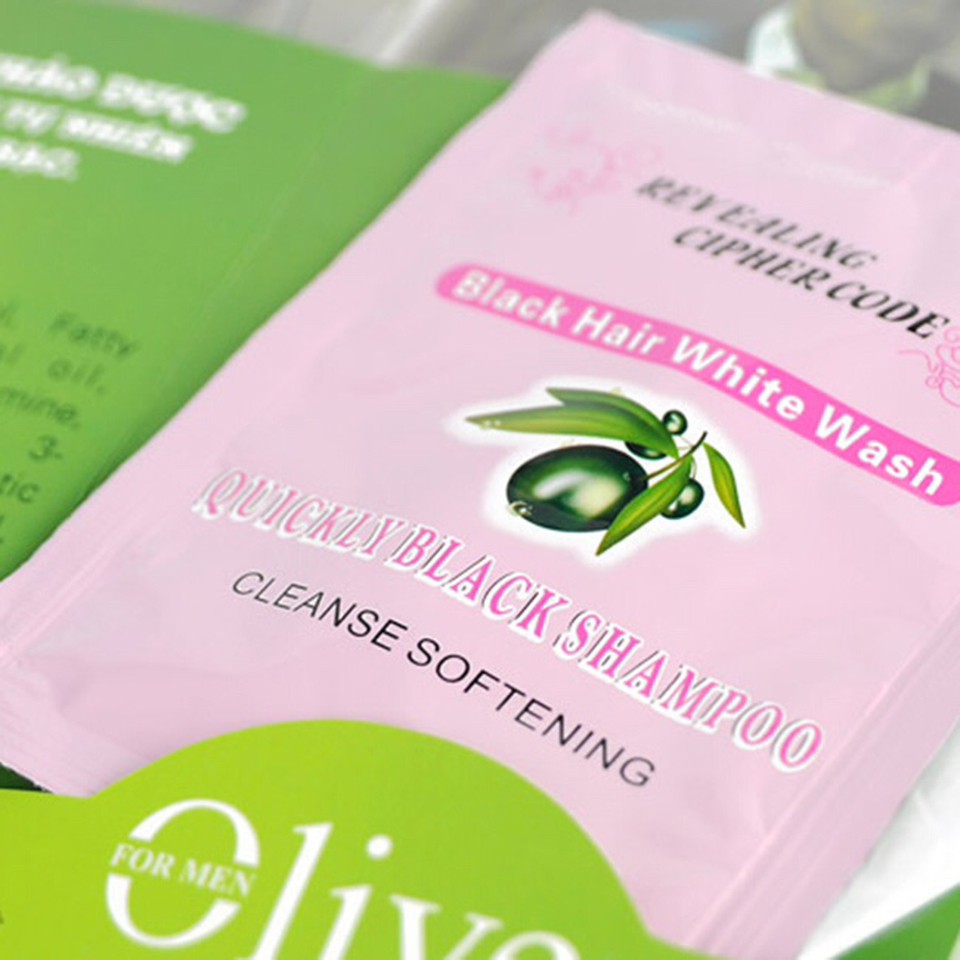 Dầu Gội Đen Tóc Chiết Xuất Olive 25 ml