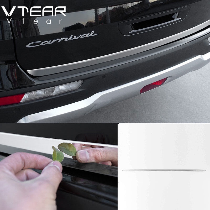 Phụ Kiện Trang Trí Đuôi Xe Hơi Kia Carnival KA4 2023 2022 2021 Bằng Thép Không Gỉ