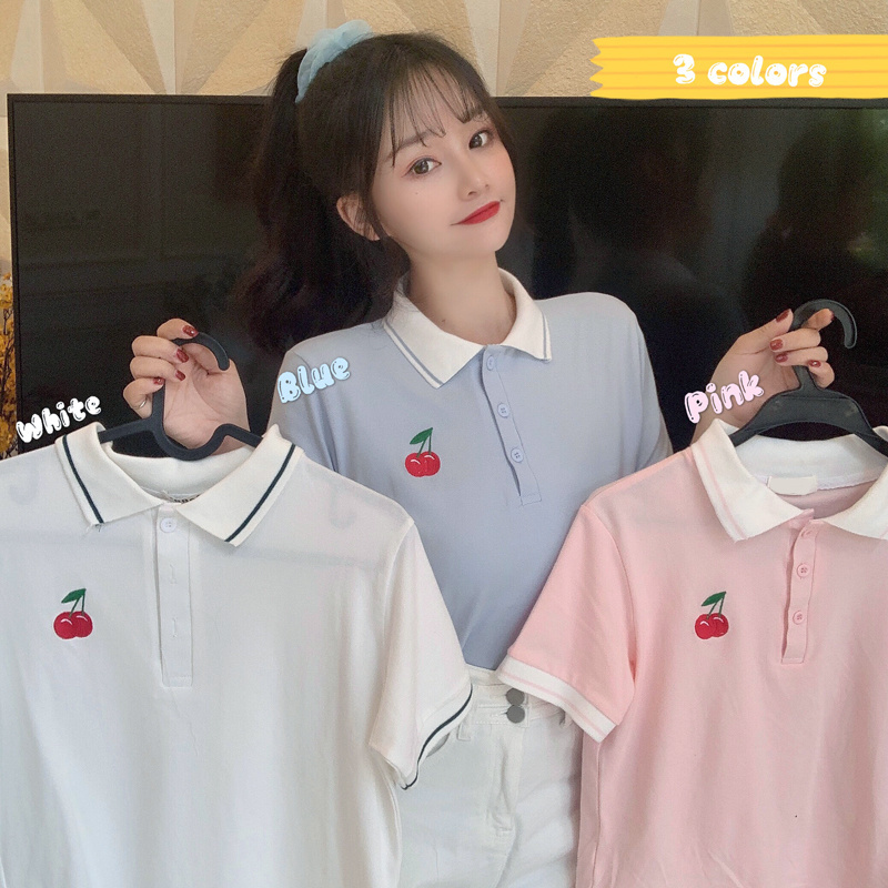 Áo thun polo SUXI ngắn tay thiết kế mới thời trang mùa hè cho nữ
