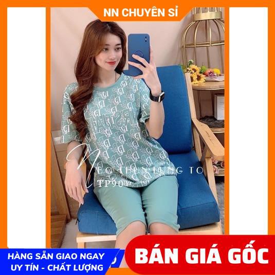 Đồ bộ nữ mặc nhà phom 55kg chất thun mềm mịn mát in họa tiết dễ thương TP90 TP88 tổng hợp