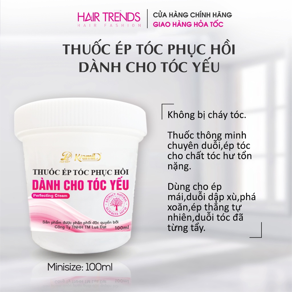 [Duỗi tóc yếu] Thuốc duỗi tóc không cần nhiệt,thuốc ép tóc KAMI phục hồi tóc hư tổn,chuyên dùng cho tóc yếu 500ml