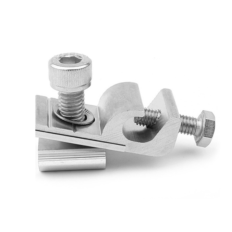 Set 10 Kẹp Tấm Pin Năng Lượng Mặt Trời Cho Hệ Thống Gắn Đất