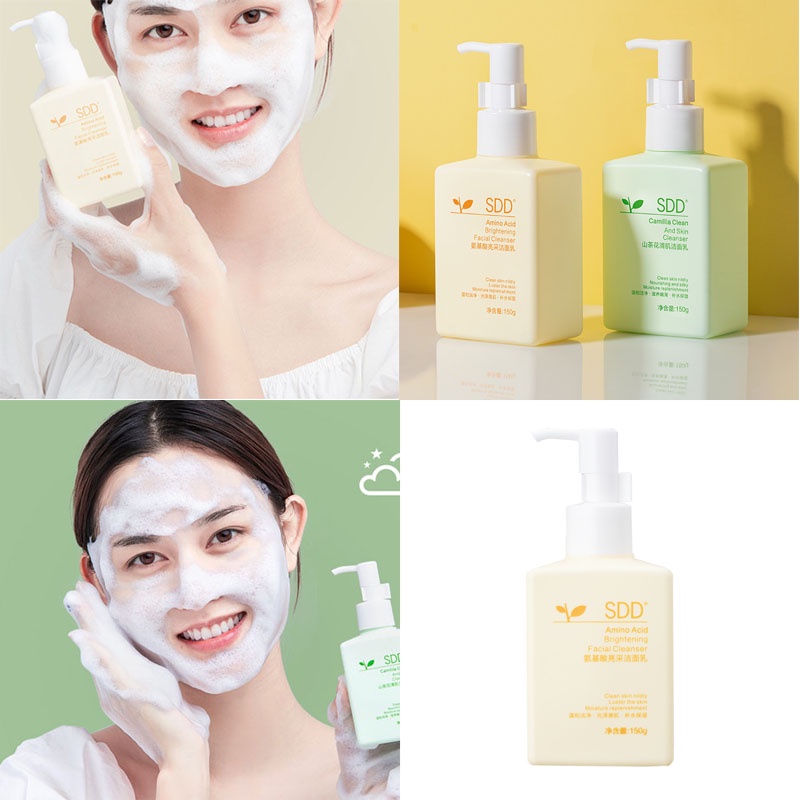 SDD Camellia Amino Acid Facial Cleanser For Women Gentle Deep Cleansing Refreshing Oil Control Moisturizing Cleanser