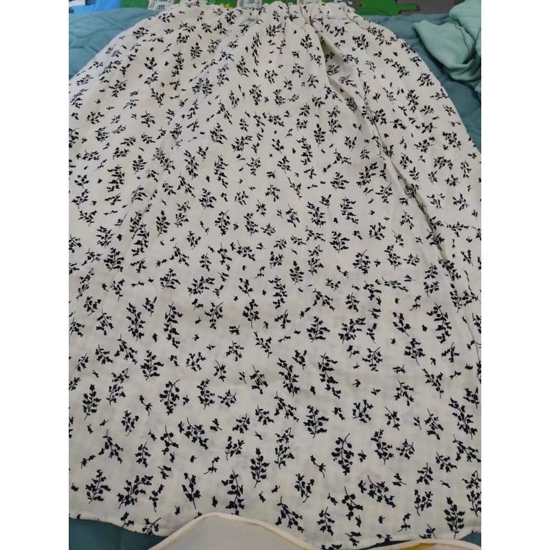 [ảnh thật/video] Chân váy vintage hoạ tiết hoa nhí dài dáng xoè hàng quảng châu cao cấp | BigBuy360 - bigbuy360.vn