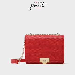 Túi nữ hộp vuông Monde Point MPWB06401-ĐỎ