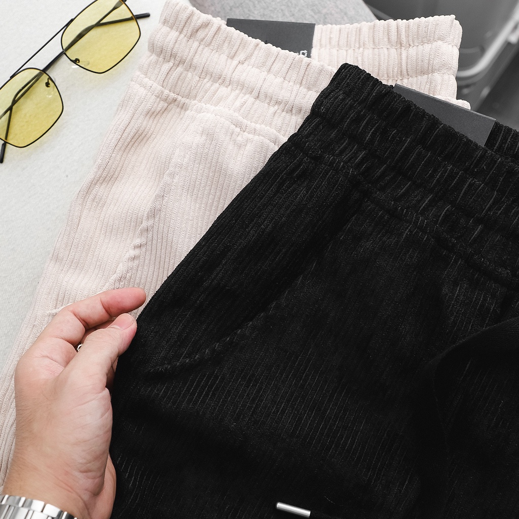 Quần Jogger Nam IBC Corduroy Big Pock , Chất Nhung Tăm Dày Dặn , JG001874,SOMEHOW
