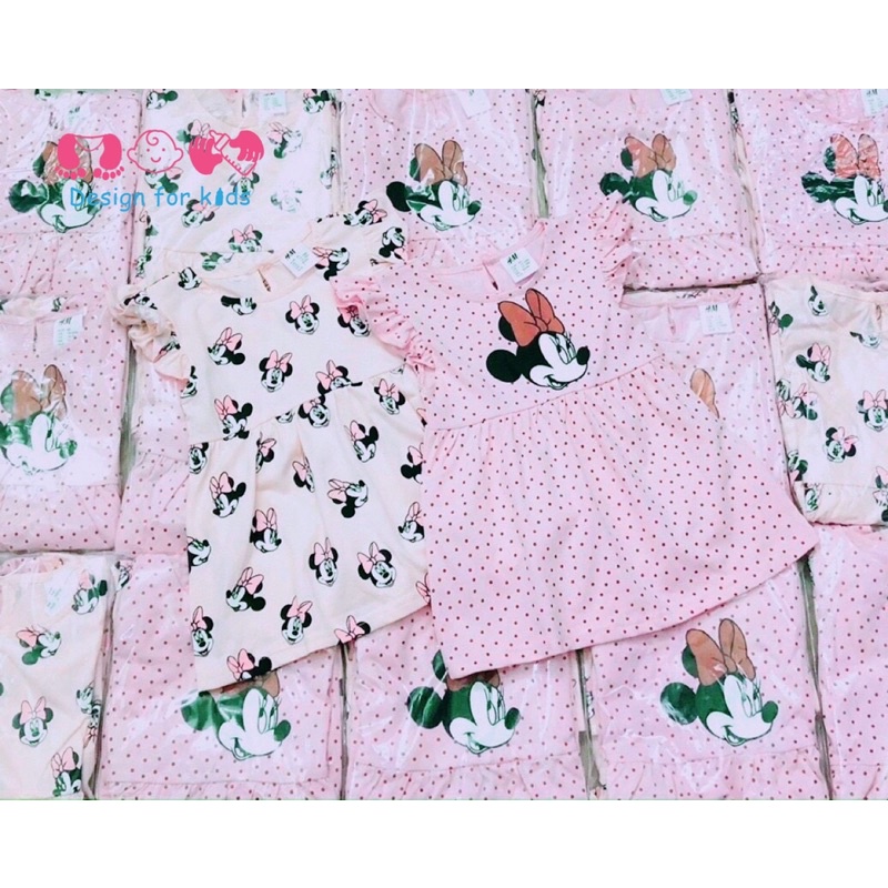 (1-6 tuổi) Set 2 váy H&amp;M xuất dư cho bé gái