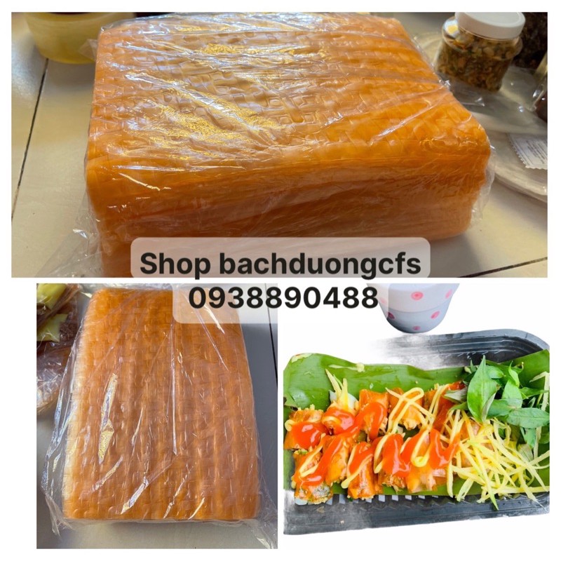 1kg bánh tráng đỏ mỏng để cuốn bơ
