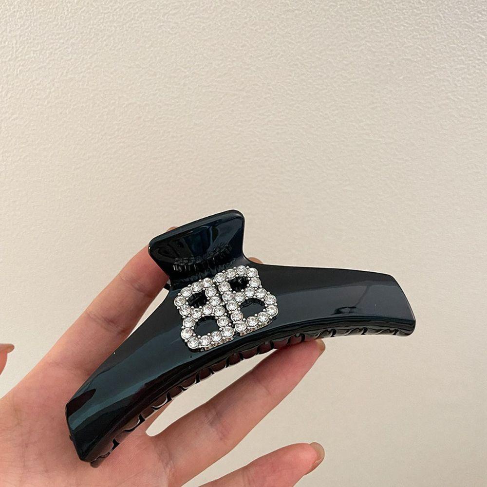 Kẹp Tóc Móng Vuốt In Chữ Thời Trang Dành Cho Nữ|Giá Đỡ Buộc Tóc Đuôi Ngựa Tiện Dụng