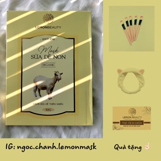 < MUA 1 TẶNG NHIỀU QUÀ > Lemonbeauty mask sữa dê non tặng quà hấp dẫn ( mẫu mã mới )