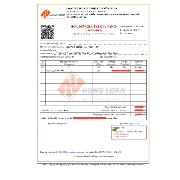 ALLME -Nước Tẩy Trang Bioderma 500ml. dành cho da dầu, da mụn, 500ml bill Pháp và Hàn chính hãng