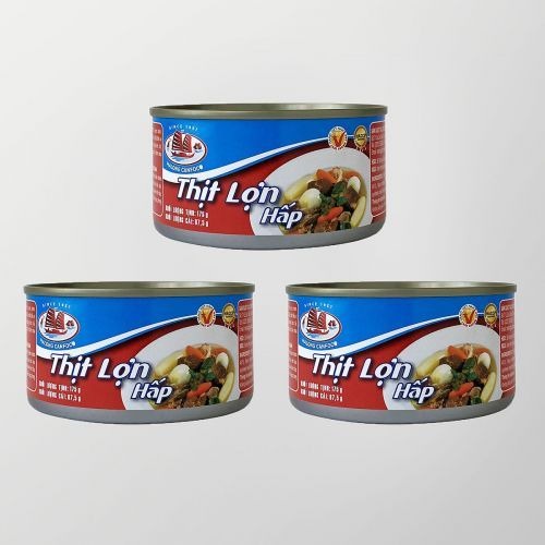 Thịt Lợn Hấp Hạ Long Hộp 175g Hạn Sử Dụng Dài Tiện Lợi Khi Sử Dụng