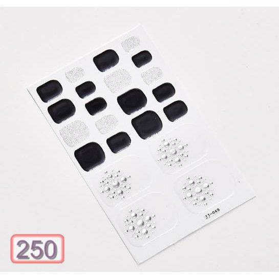 Set Sticker Dán Móng chân 3D Cực Xinh Cho Các Nàng P250 42-60 SIÊU HOT