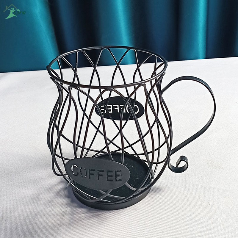 SJMW Multifunctional Storage Rack Mug Cup-Shaped Anti-rust Coffee Pod Holder Storage Rack For Coffee Bar Kitchen