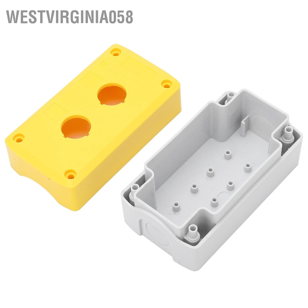 Westvirginia058 2 Bộ Nút nhấn Hộp Công tắc điều khiển Trạm Vỏ Chống thấm nước Lỗ cho Máy