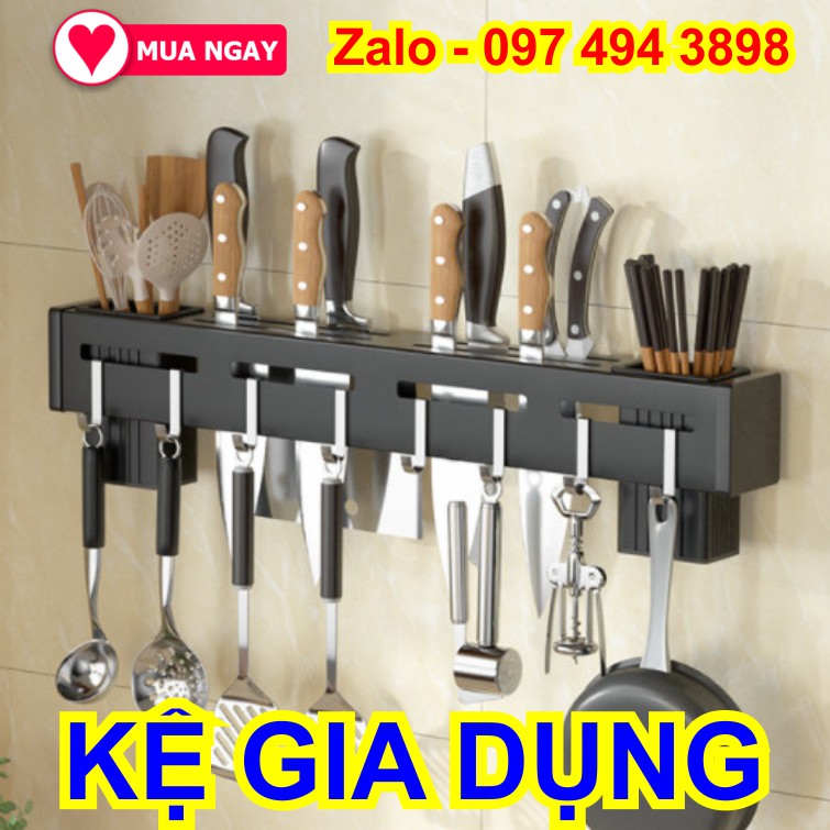 Kệ dao thớt gia dụng inox nhà bếp tiện ích dán keo là dùng không cần khoan tường kệ vắt dao, đũa